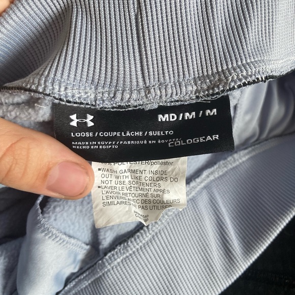 Gray Under Armor Sweatpants Loose Medium - Picture 4 of 4